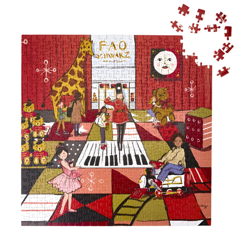 FAO Schwarz Twinkling Toyland 500 Piece Puzzle