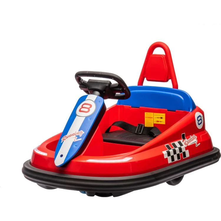 6V Freddo 1-Seater Bumper Kart - Red