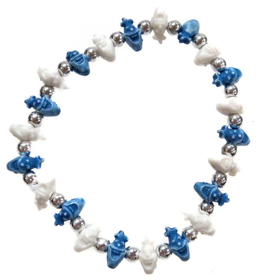 Frozen Olaf Bracelet [White & Blue]