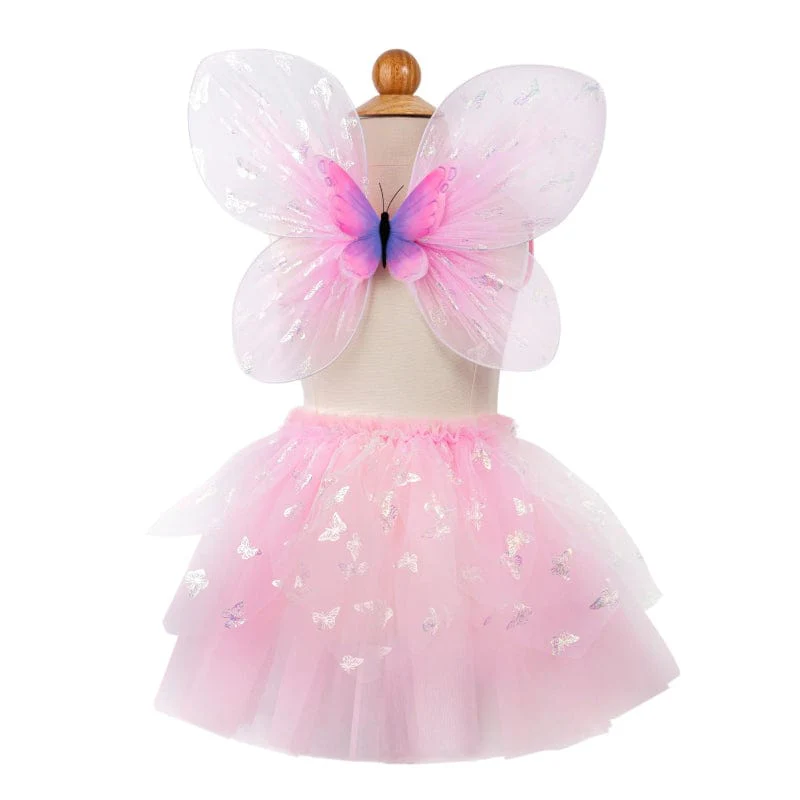 Flutter Butterfly Skirt & Wings - Pink (Size 4-6 yrs)