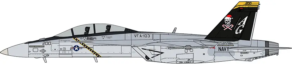 1/48 F/A-18F Super Hornet VFA-103 Jolly Rogers Santa 2015