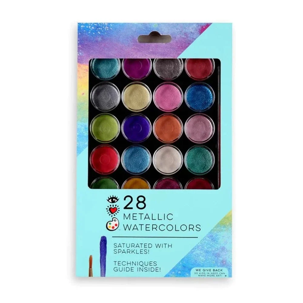 Metallic Watercolors 28 Piece Set
