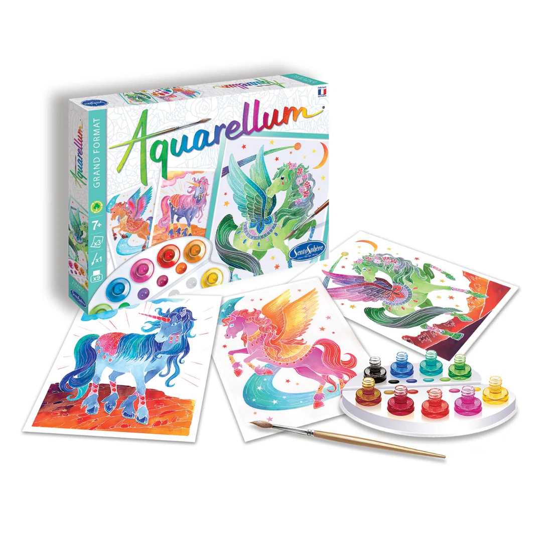 Aquarellum Unicorns and Pegasus