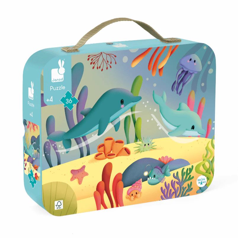 Marine Life 36 Piece Suitcase Puzzle