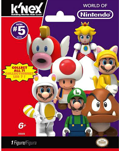 K'NEX Super Mario Series 5 Mystery Pack #38009 [1 RANDOM Figure]