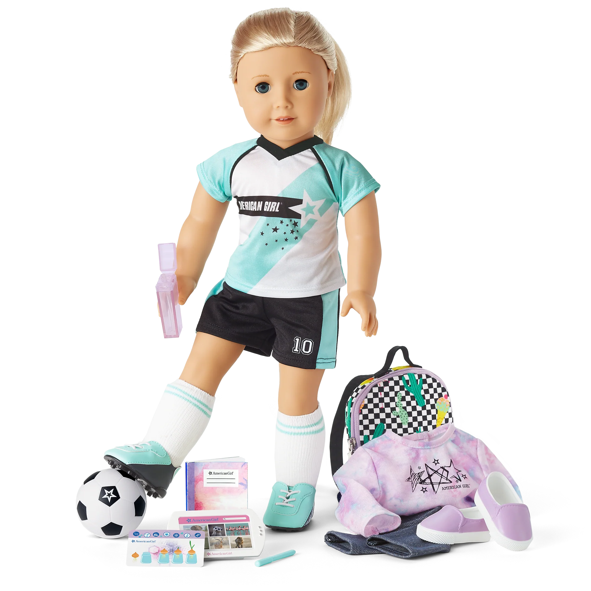 American Girl Truly Me™ Doll #27 and School Day to Soccer Play Set
