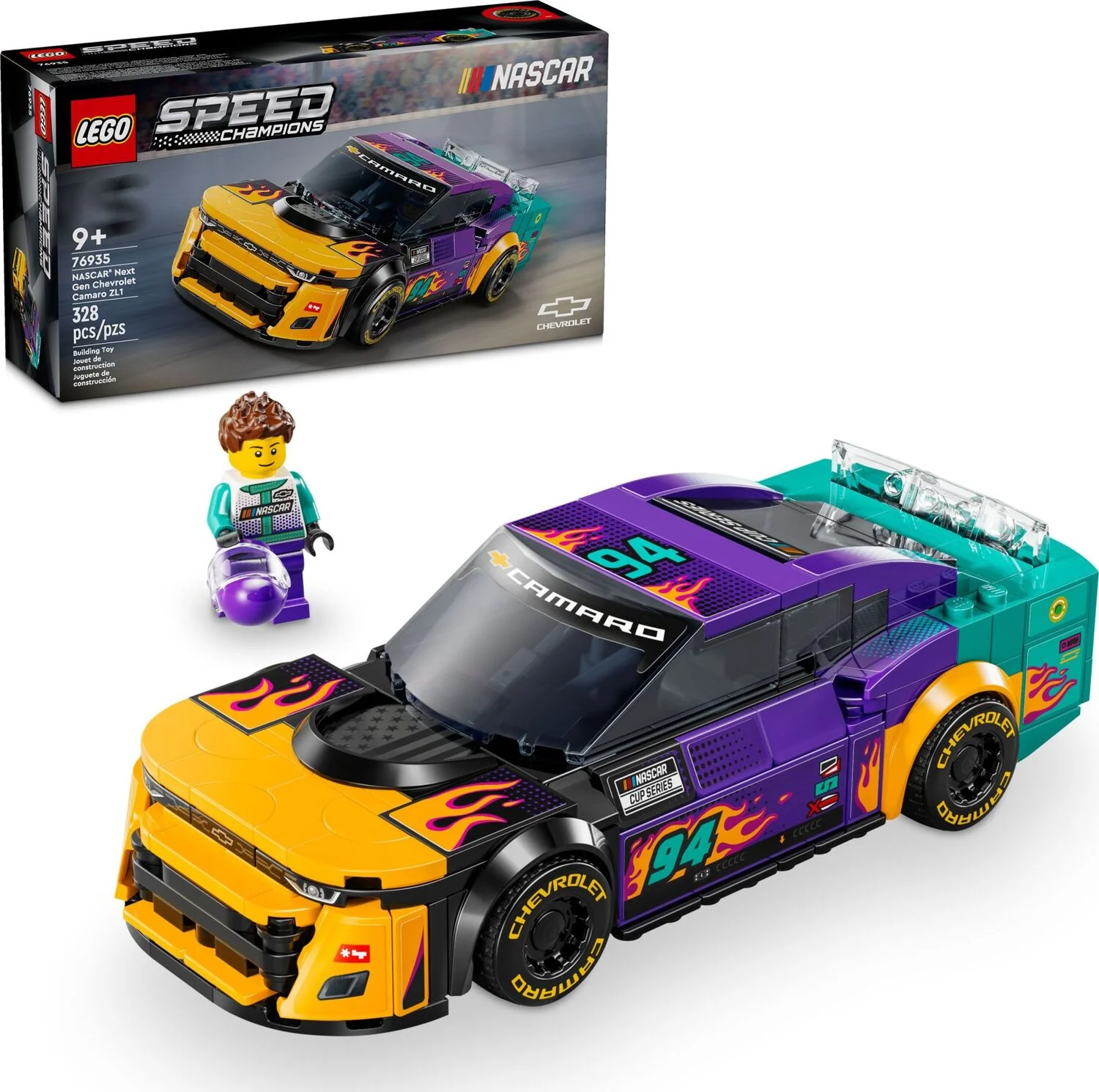 LEGO Speed Champions 76935 NASCAR Next Gen Chevrolet Camaro ZL1
