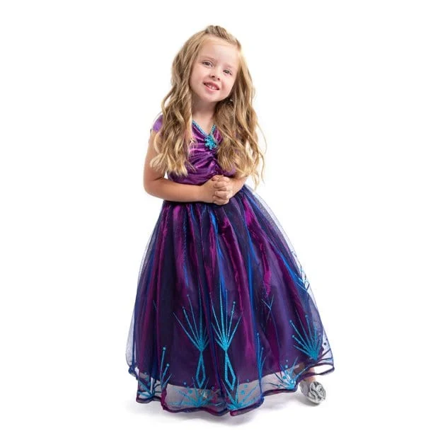 Purple Ice Princess Dress L(Size 5-7 yrs)
