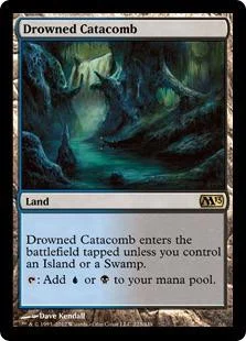 MtG 2013 Core Set Rare Foil Drowned Catacomb #223