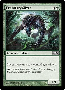 MtG 2014 Core Set Common Foil Predatory Sliver #189