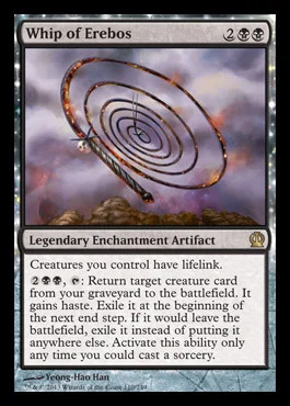 MtG Trading Card Game Theros Rare Whip of Erebos #110 [CHINESE]
