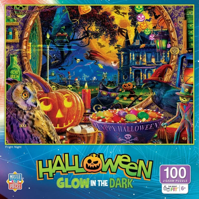 Fright Night Glow in the Dark 100 Piece Puzzle