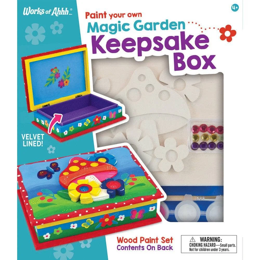 Paint Your Own Magic Garden Keepsake Box