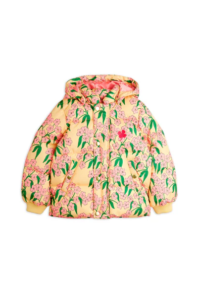 Alpine Flowers Hooded Puffer