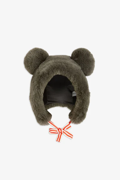 Faux Fur Ear Hat (Grey)
