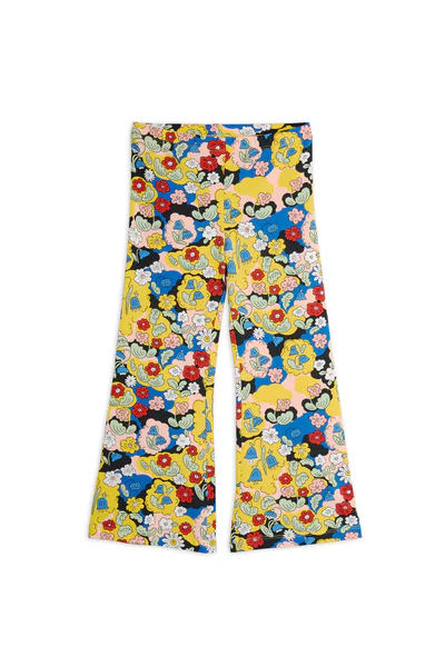 Flowers Flared Trousers