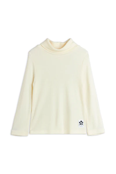 Modal Rib Turtleneck (Off-White)