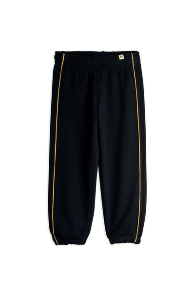 Plain Piping Sweatpants (Black)