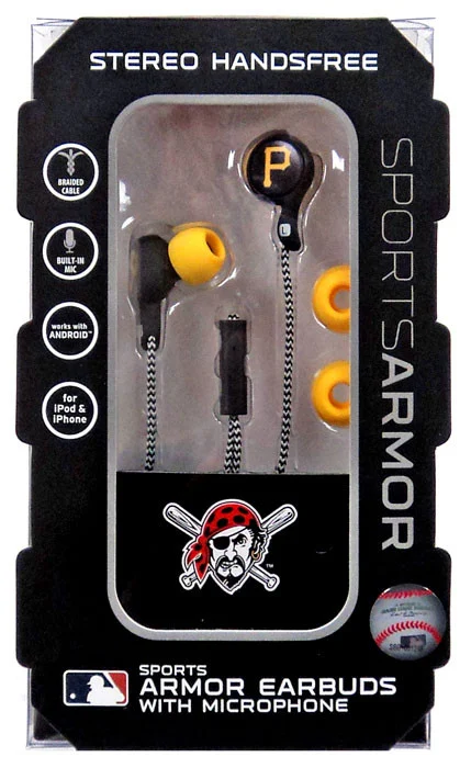 NFL Chicago Bears Sports Armor Pittsburgh Pirates Earbuds [with Microphone]