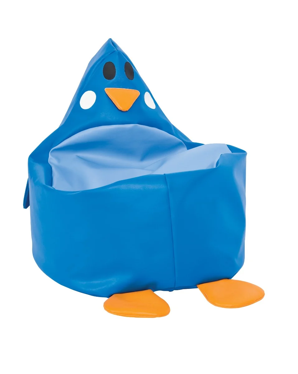 Blue Penguin Soft Beanbag Chair