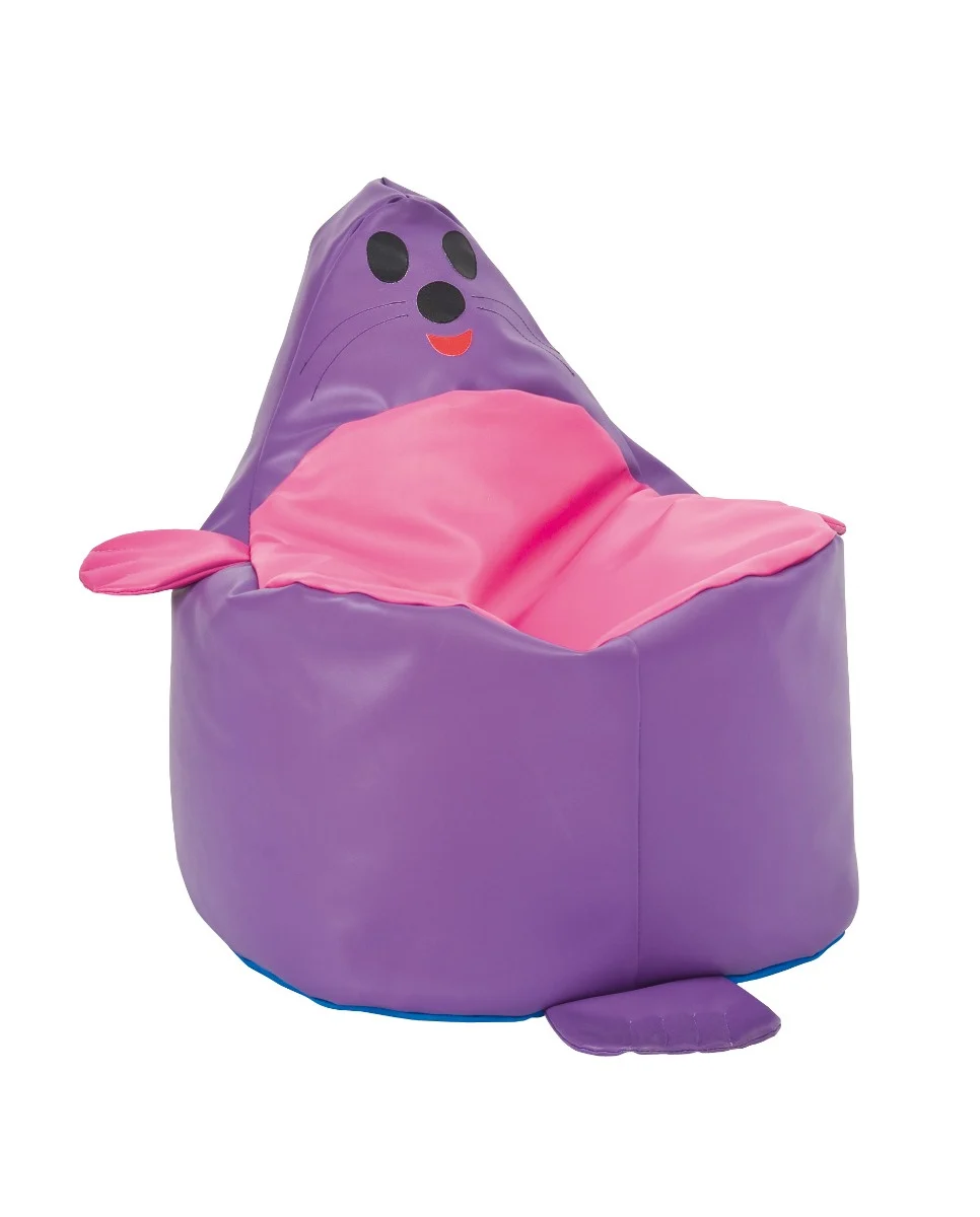 Purple Seal Soft Beanbag Chair