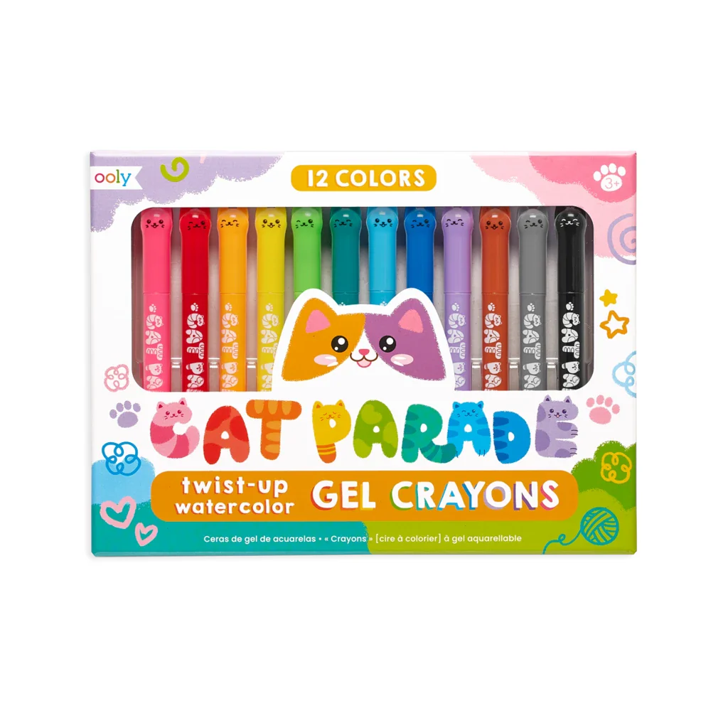 Cat ParadeWatercolor Gel Crayons - Set of 12