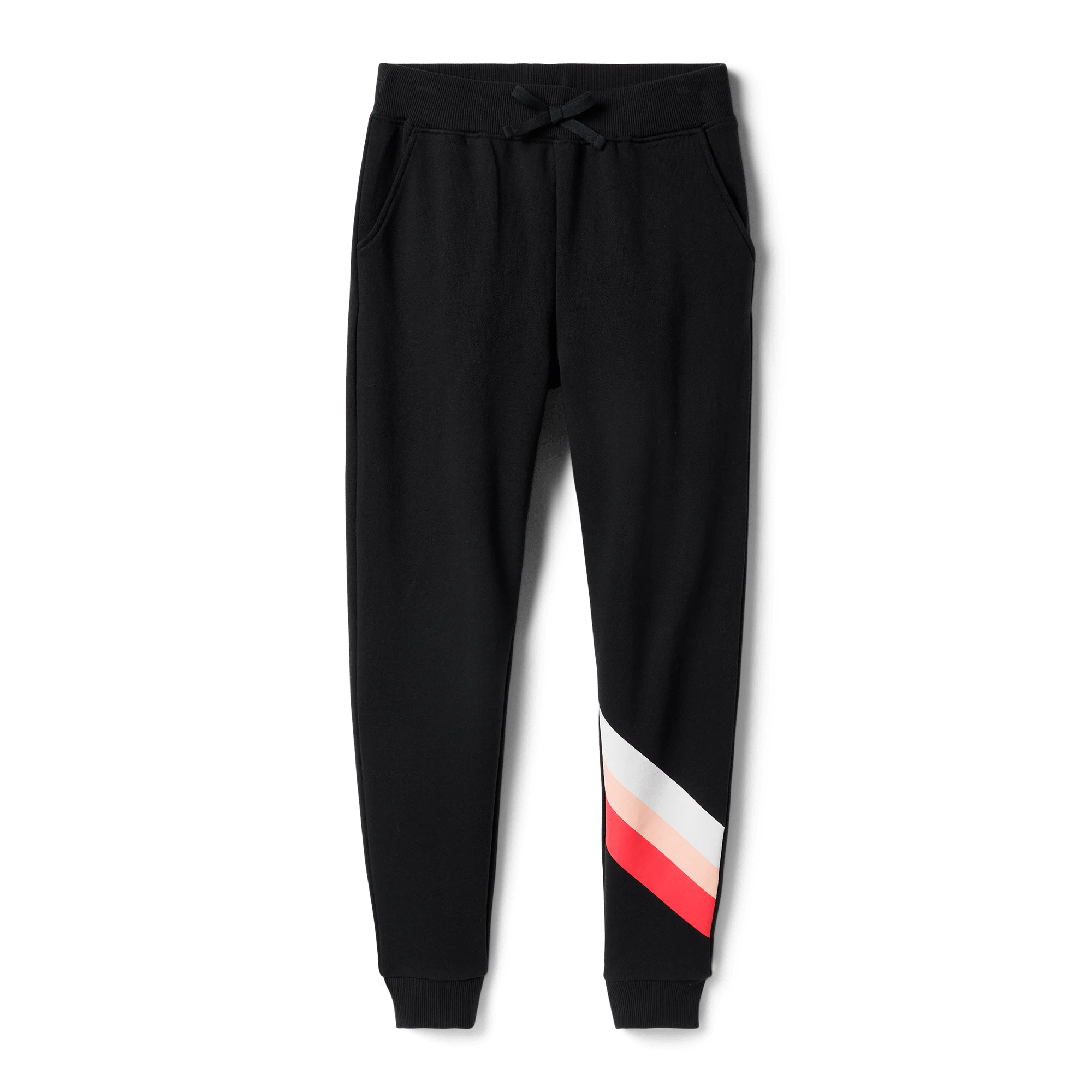 American Girl x Janie and Jack: Maritza’s™ Black Striped Joggers for Girls