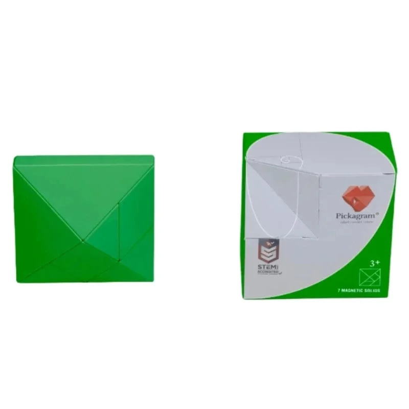Pickagram Magnetic 3D Art Puzzle: Green
