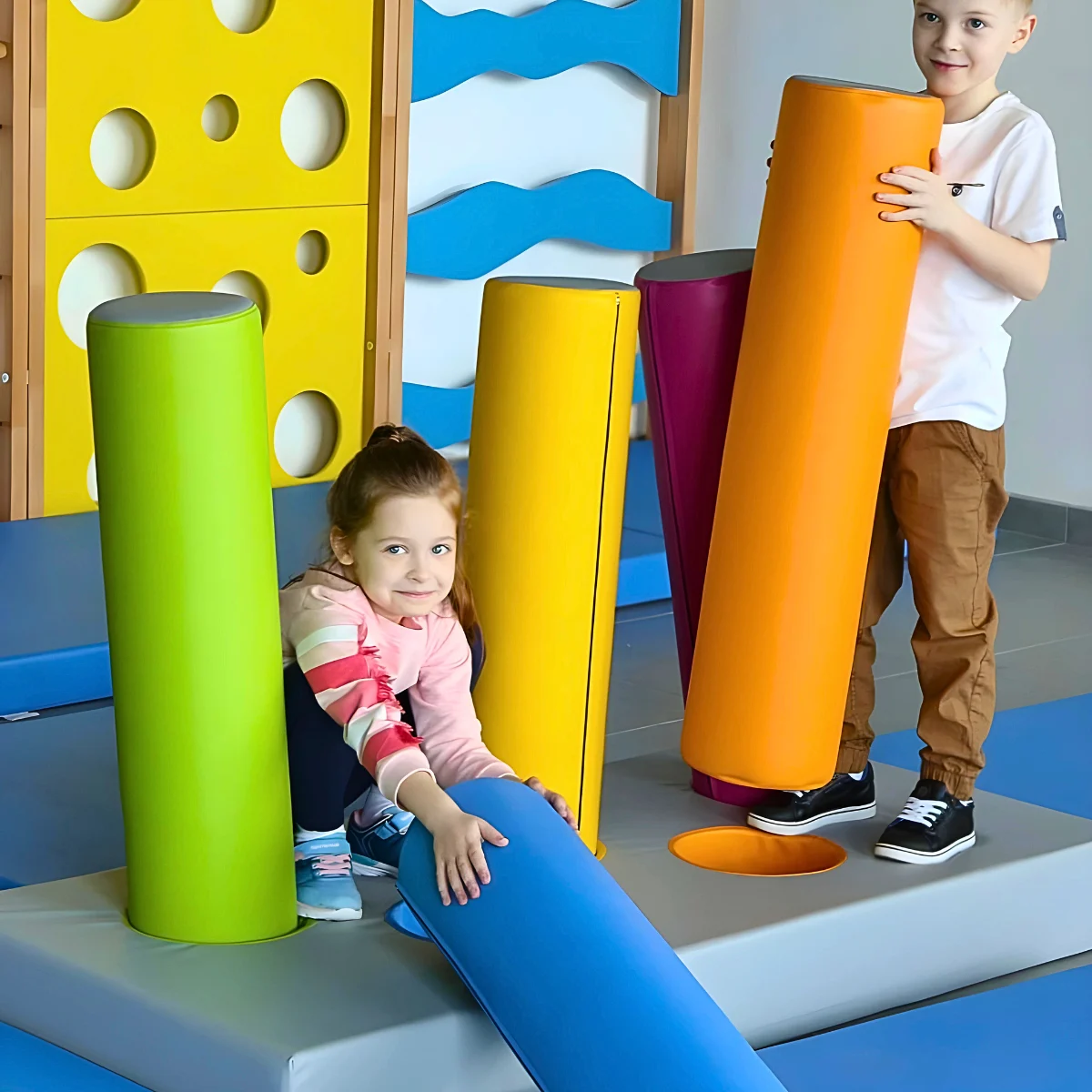 Foam Pillars Obstacle Course Set