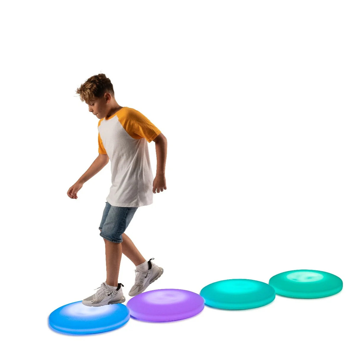 20in Interactive LED Floor Tile - Round - 1 Tile - Plug In