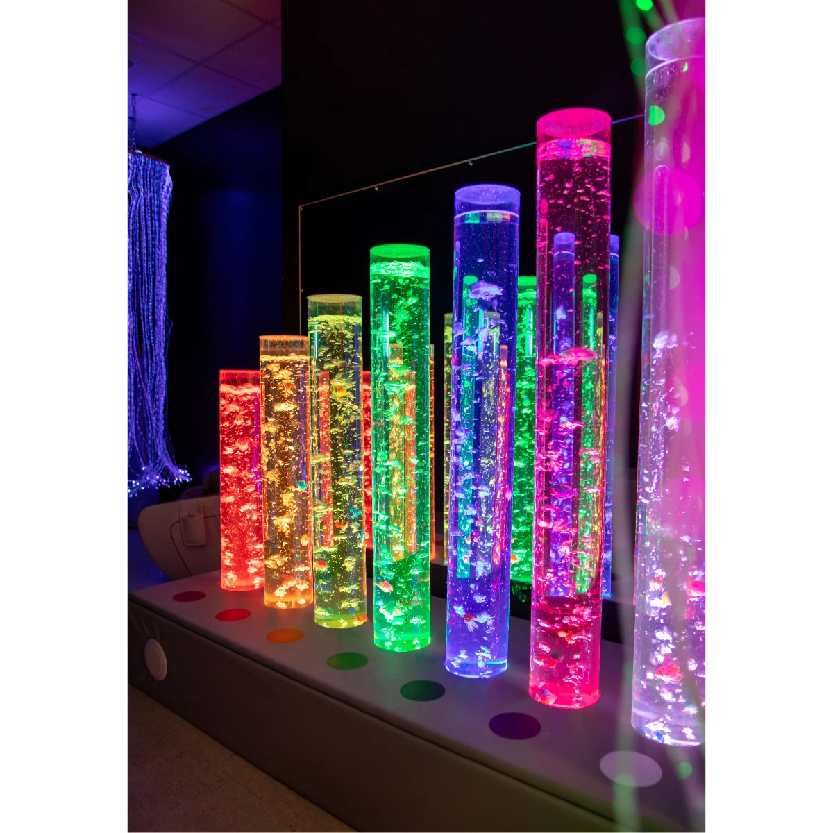 7-Column Sensory Bubble Tube System with Sound Base