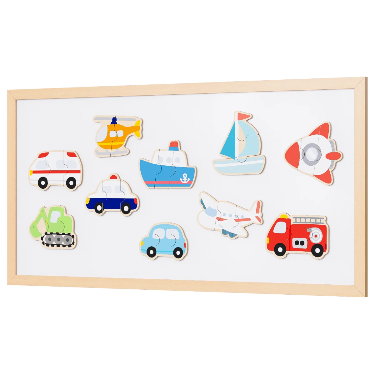 Sensory Magnetic Vehicles Puzzle Toy Set