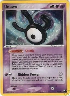Pokemon EX Unseen Forces Rare Unown #118 [W]