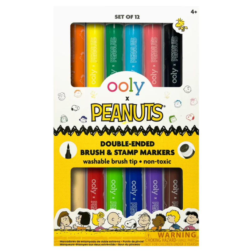 Peanuts Double-Ended Brush & Stamp Markers