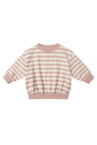 Relaxed Sweatshirt (Pink Stripe)