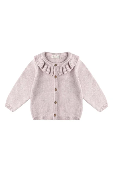 Ruffle Collar Cardigan (Lilac)