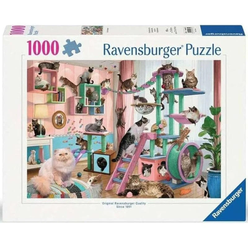 Cat Tree Heaven 1000 Piece Puzzle