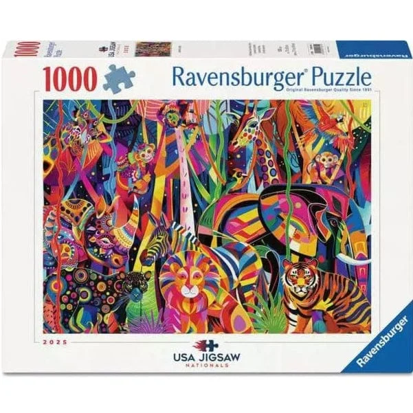 Jeweled Jungle 1000 Piece Puzzle