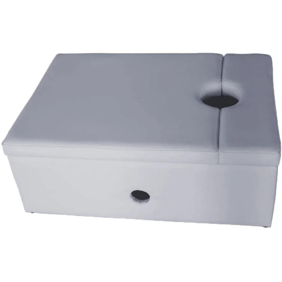 Light Grey Rectangular Base For Bubble Tube & Fiber Optic