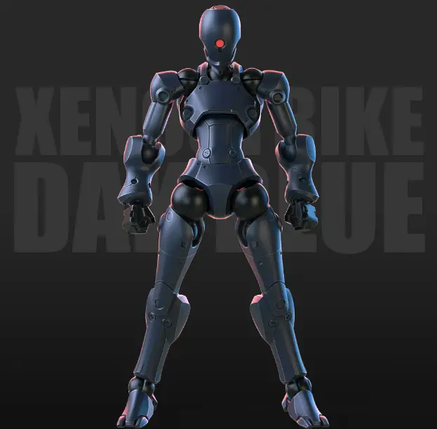 1/18 3 min project Xenostrike Plastic Model Kit (Navy)