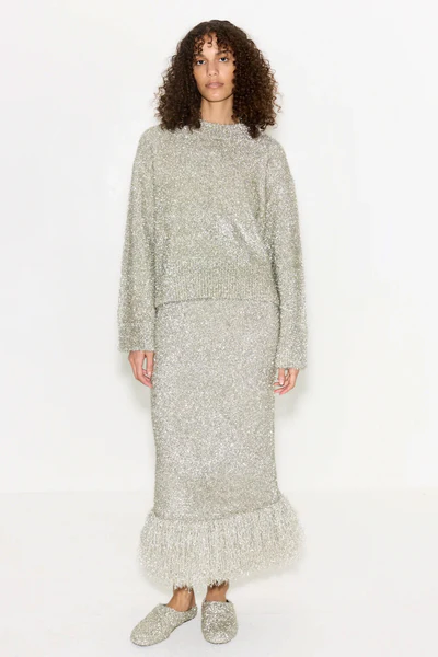 Cher Wool Sweater (Satellite Silver)