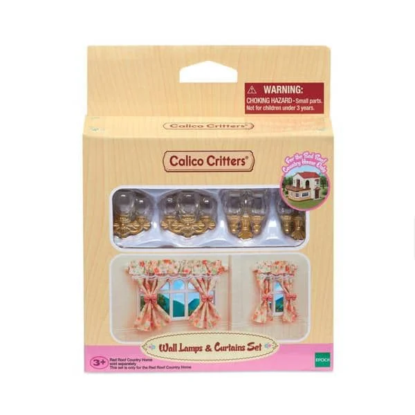 Wall Lamps And Curtain Set