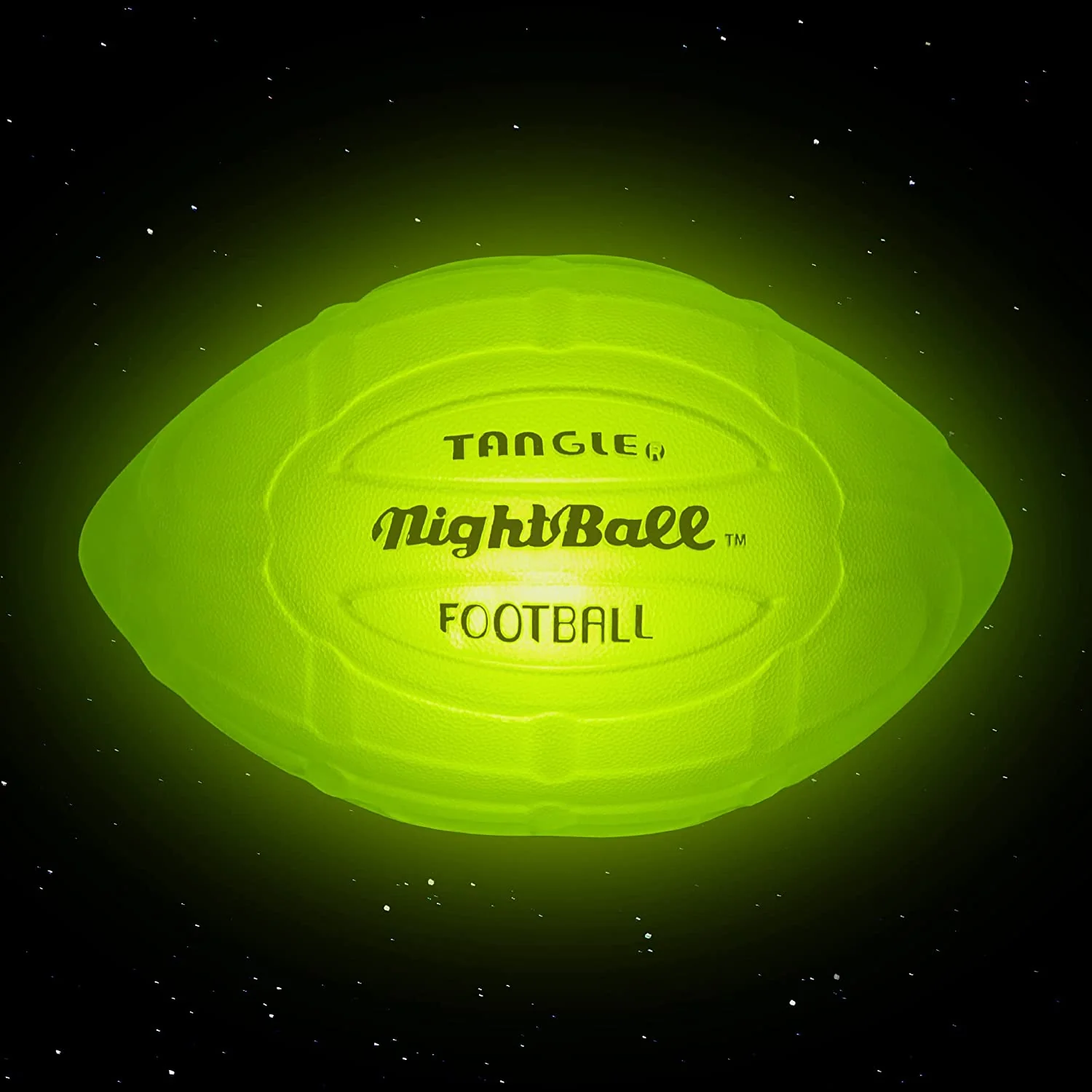 Nightball Glow in the Dark Light Up Football Green