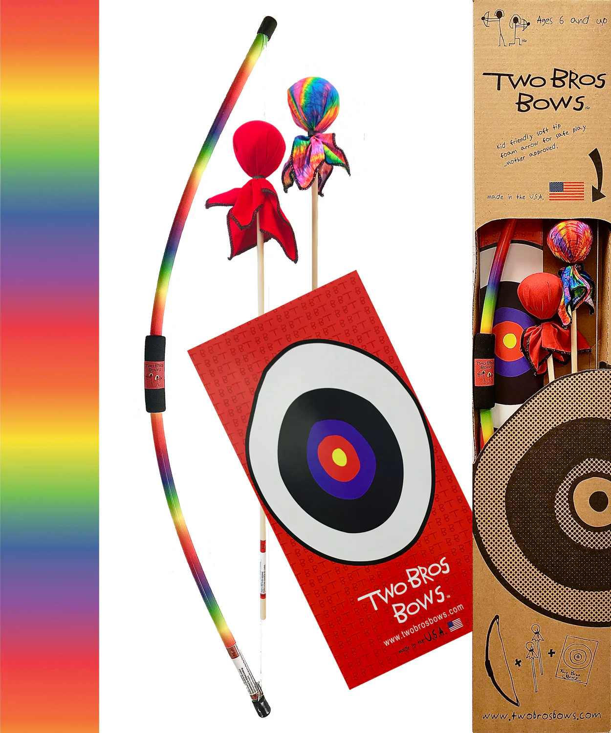 Rainbow Bow and 2 Arrows Box Set