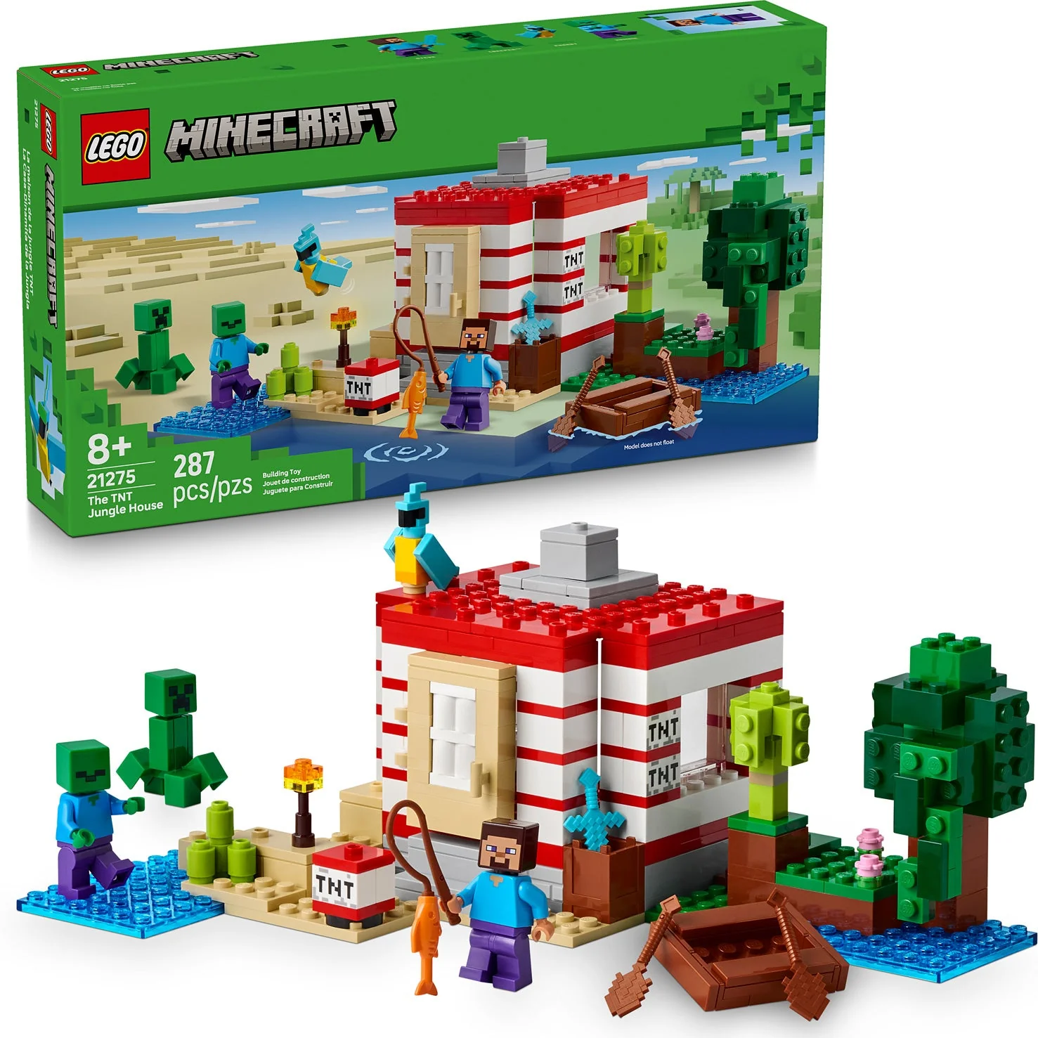LEGO Minecraft 21275 The TNT Jungle House