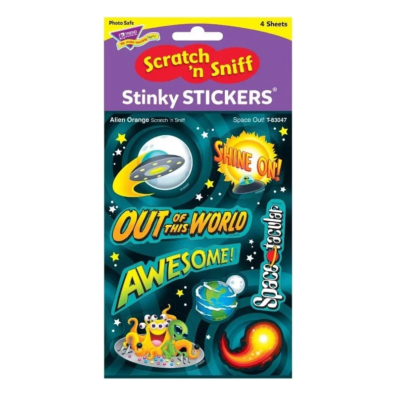 Scratch & Sniff Stickers - Space Out! (Orange Scent)