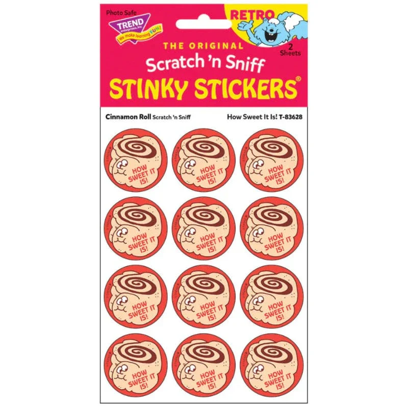Scratch & Sniff Stickers - How Sweet It Is! (Cinnamon Roll)