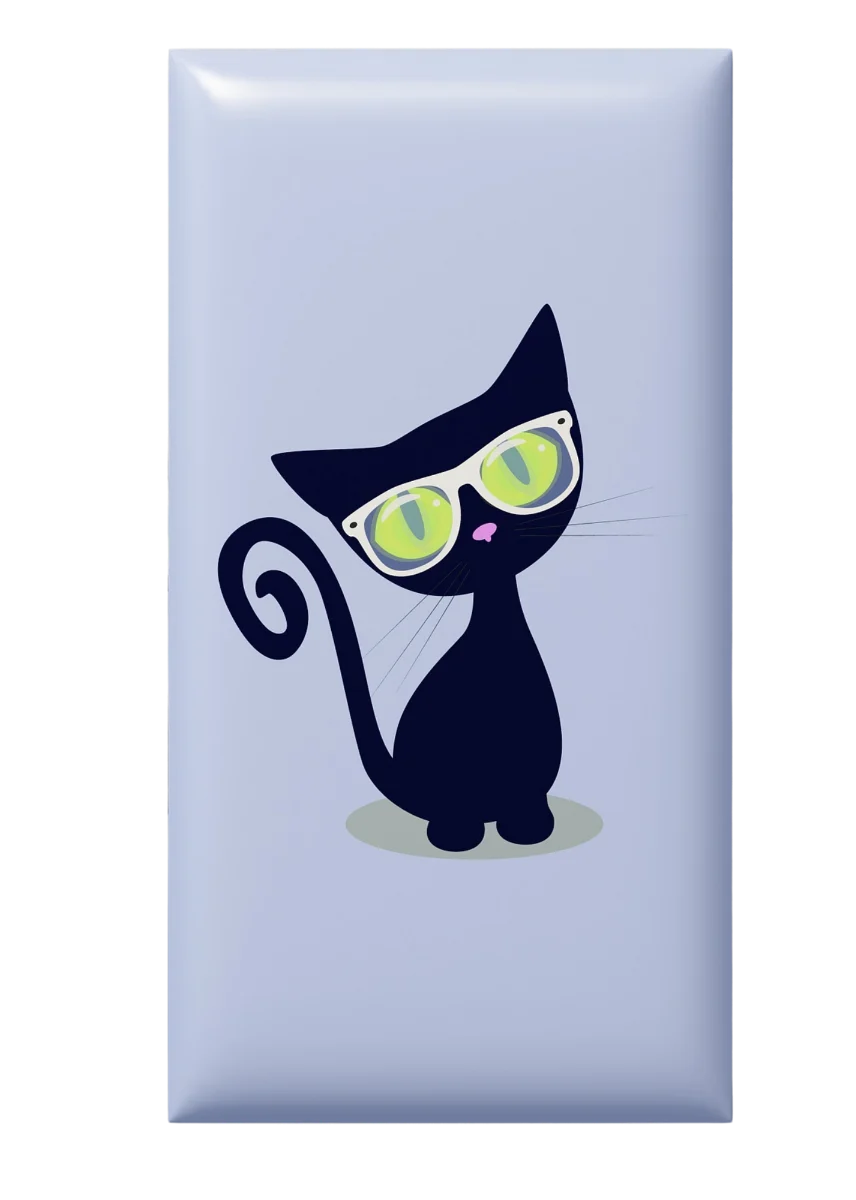 Wall Padding - Black Cat Glasses