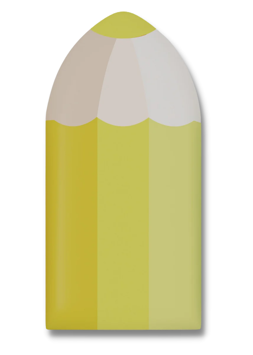 Wall Padding - Pencil Yellow