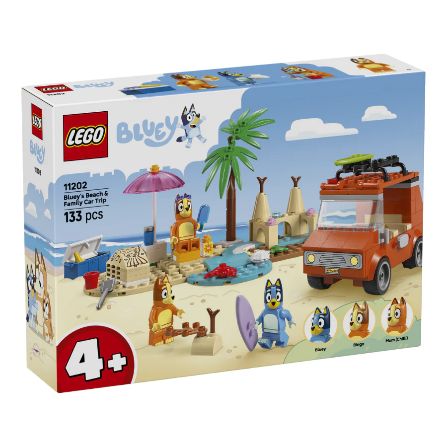 LEGO Bluey's Beach & Family Car Trip (11202)